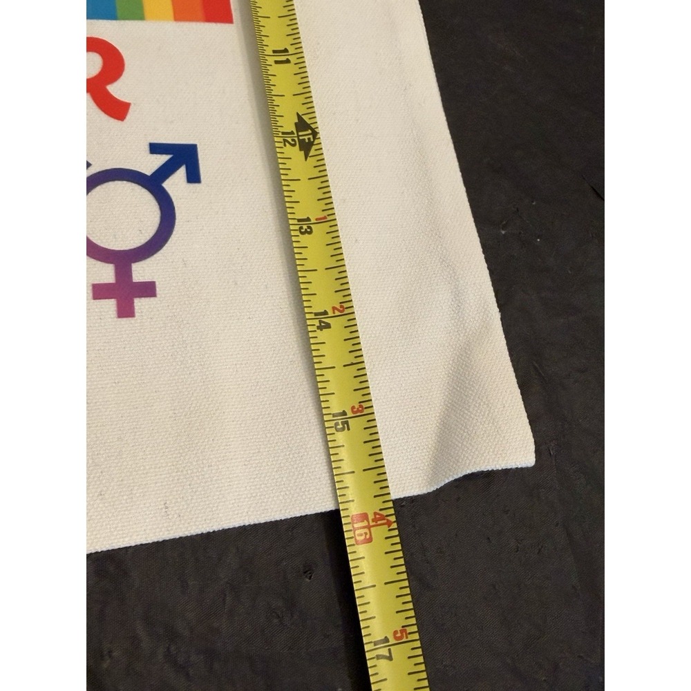 I'm Super Gay, Canvas Tote Bag Cloth Shopping Bag LGBTQ+ Rainbow & Unicorn NEW - Picture 5 of 5
